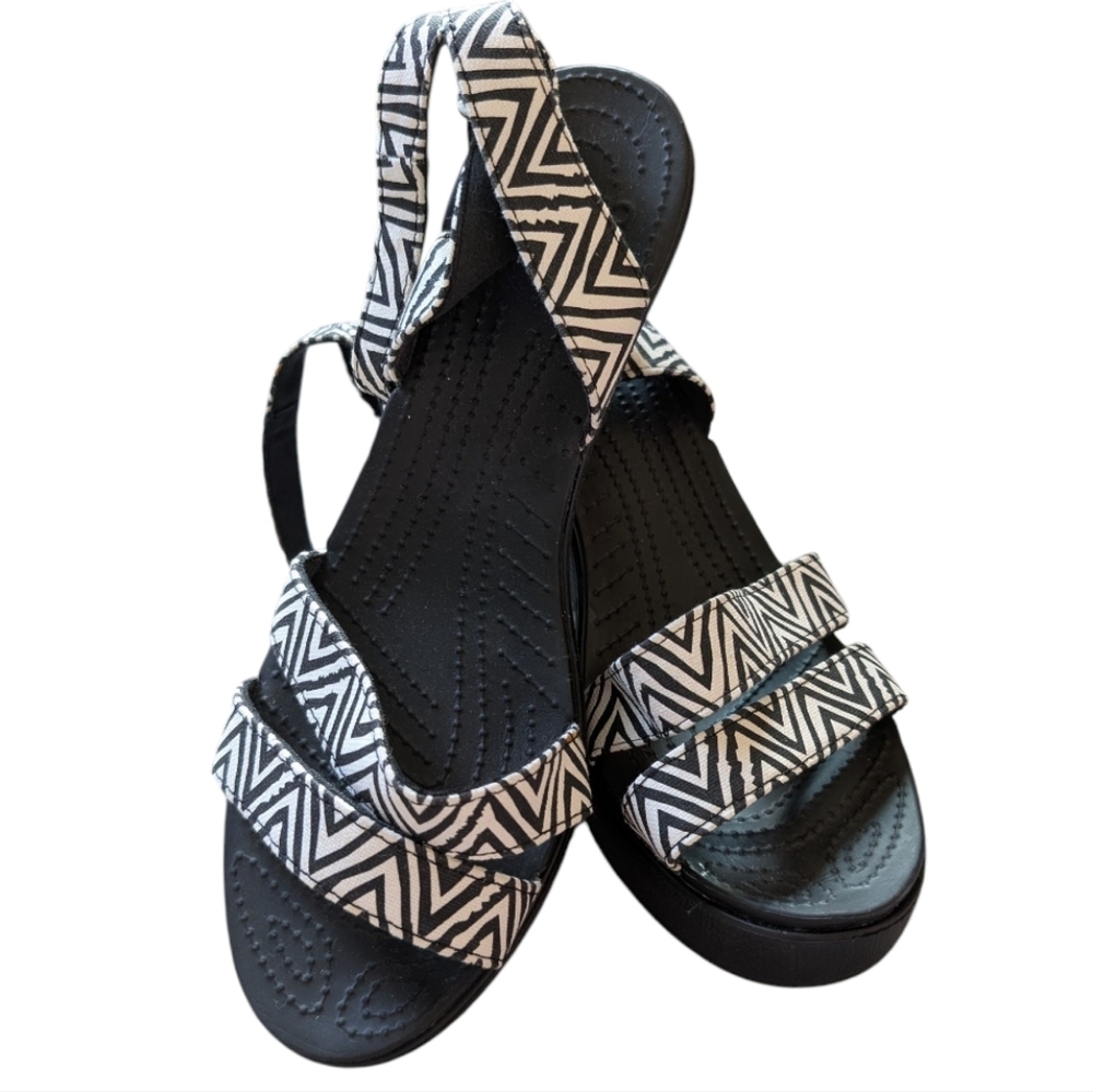 Crocs Leigh II Cross-strap Ankle Wedge Sandal Outdoor Chunky Women Platform Y2K